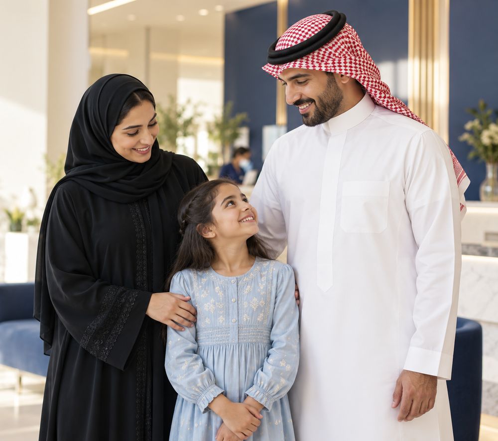عائلة سعودية في المجمع